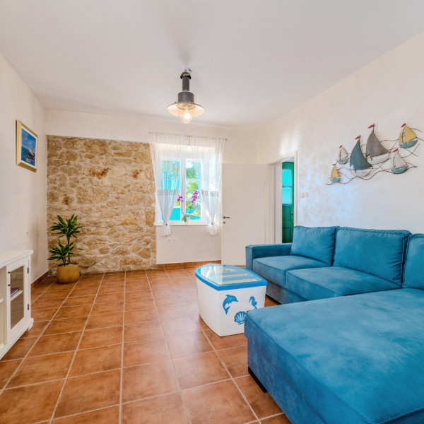 Living room, House for rent Figurica, Lun, Figurica - Island Pag Lun - House for rent Lun